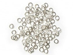 Acheter 100 anneaux 4 mm argentés clair - 2,99 € en ligne sur La Petite Epicerie - Loisirs créatifs