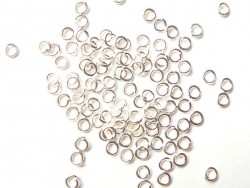 Acheter 100 anneaux 3,5 mm - argenté clair - 2,99 € en ligne sur La Petite Epicerie - Loisirs créatifs