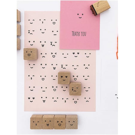 Acheter Kit de 12 tampons expressions - 8,99 € en ligne sur La Petite Epicerie - Loisirs créatifs