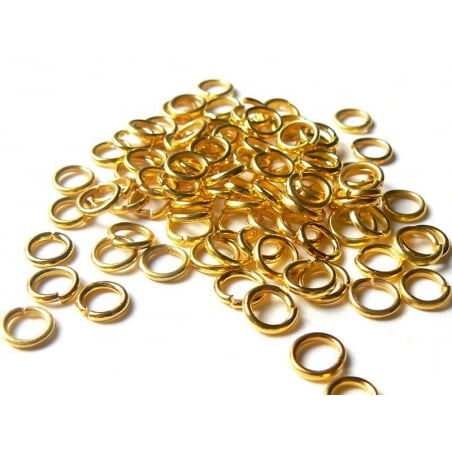 Acheter 100 anneaux 6 mm dorés - 2,99 € en ligne sur La Petite Epicerie - Loisirs créatifs
