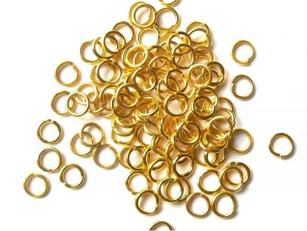 Acheter 100 anneaux 6 mm dorés - 2,99 € en ligne sur La Petite Epicerie - Loisirs créatifs