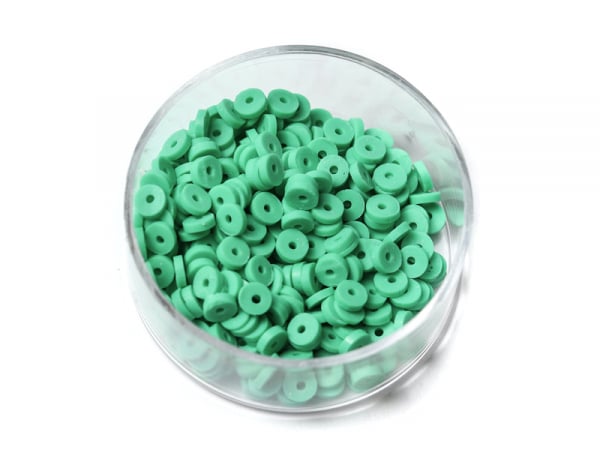 Acheter Boite de perles rondelles heishi 3 mm - vert - 2,59 € en ligne sur La Petite Epicerie - Loisirs créatifs