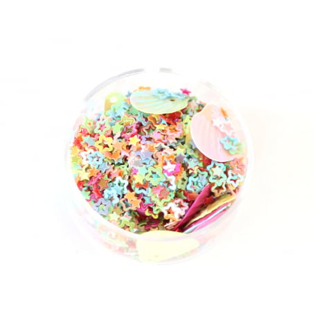 Acheter Petit sachet de paillettes en forme d'étoiles et coquillages - 1,99 € en ligne sur La Petite Epicerie - Loisirs créatifs