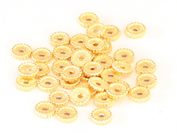 Acheter Perle rondelle ethnique 7 x 1,5 mm - dorée à l'or fin - 0,69 € en ligne sur La Petite Epicerie - Loisirs créatifs