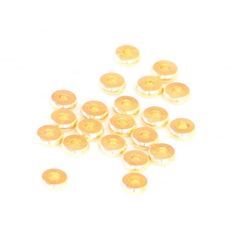 Acheter 20 perles rondelles heishi arrondies en laiton doré - 6x2 mm - 3,99 € en ligne sur La Petite Epicerie - Loisirs créatifs