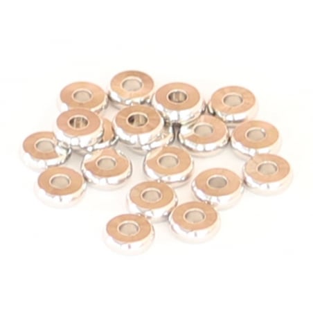 Acheter 20 perles rondelles heishi arrondies argentées - 6x2 mm - 3,19 € en ligne sur La Petite Epicerie - Loisirs créatifs