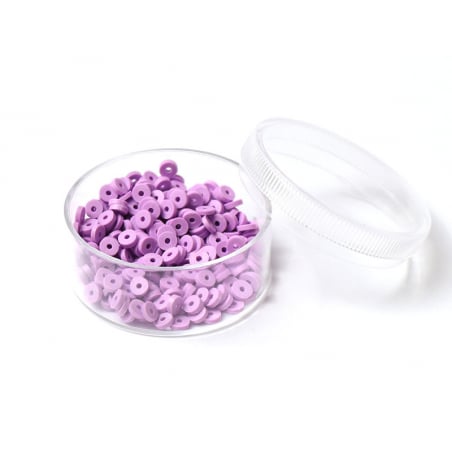 Acheter Boite de perles rondelles heishi 3 mm - violet - 1,99 € en ligne sur La Petite Epicerie - Loisirs créatifs