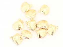 Acheter Pendentif coquillage palourde - plaqué à l'or fin 18K - 0,99 € en ligne sur La Petite Epicerie - Loisirs créatifs