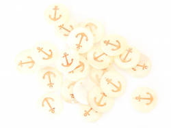 Acheter Pendentif nacré - ancre marine dorée - 0,59 € en ligne sur La Petite Epicerie - Loisirs créatifs