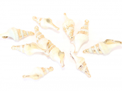 Acheter Pendentif coquillage spirale 35 mm - laiton doré - 1,49 € en ligne sur La Petite Epicerie - Loisirs créatifs
