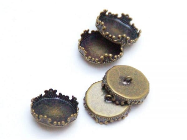 Acheter 1 pendentif pour bulle 12 mm - couleur bronze - 1,29 € en ligne sur La Petite Epicerie - Loisirs créatifs