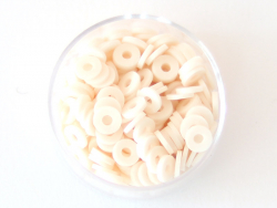 Acheter Boite de perles rondelles heishi 6 mm - blanc rosé - 2,59 € en ligne sur La Petite Epicerie - Loisirs créatifs