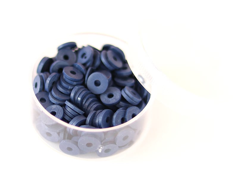 Acheter Boite de perles rondelles heishi 6 mm - bleu nuit - 1,99 € en ligne sur La Petite Epicerie - Loisirs créatifs