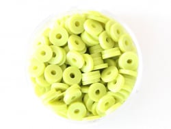 Acheter Boite de perles rondelles heishi 6 mm - vert anis - 2,59 € en ligne sur La Petite Epicerie - Loisirs créatifs