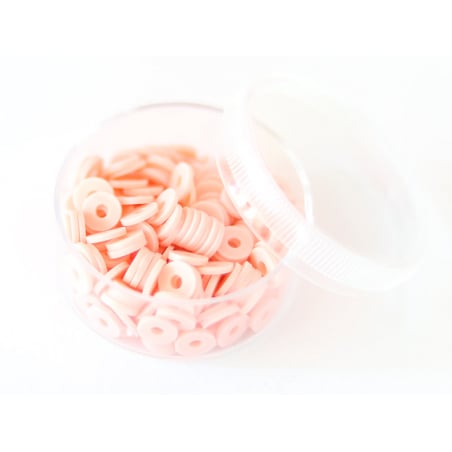 Acheter Boite de perles rondelles heishi 6 mm - rose bonbon - 2,59 € en ligne sur La Petite Epicerie - Loisirs créatifs