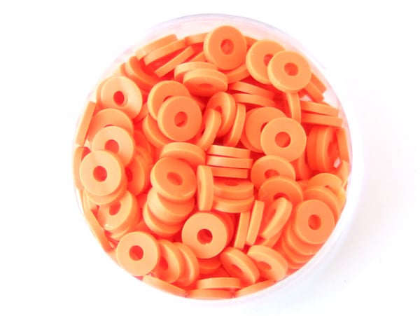 Acheter Boite de perles rondelles heishi 6 mm - orange - 2,59 € en ligne sur La Petite Epicerie - Loisirs créatifs