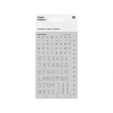 Acheter Pochoirs d'écriture pour bullet journal - Alphabet & chiffres - Rico Design - 4,29 € en ligne sur La Petite Epicerie ...