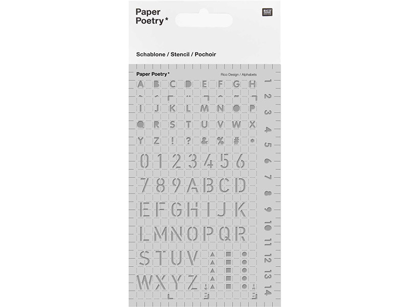 Acheter Pochoirs d'écriture pour bullet journal - Alphabet & chiffres - Rico Design - 4,29 € en ligne sur La Petite Epicerie ...