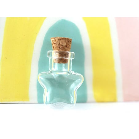 Acheter Fiole en verre étoile - 25 mm - 0,99 € en ligne sur La Petite Epicerie - Loisirs créatifs