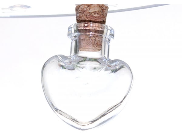 Acheter Fiole en verre coeur - 25 mm - 0,99 € en ligne sur La Petite Epicerie - Loisirs créatifs