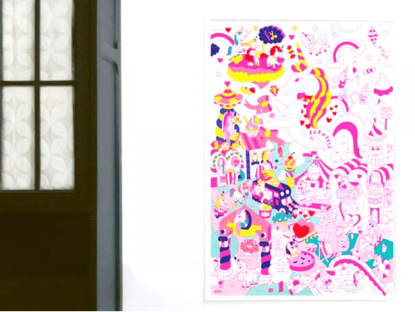 Acheter Poster géant en papier à colorier - LILY UNICORN - 9,99 € en ligne sur La Petite Epicerie - Loisirs créatifs