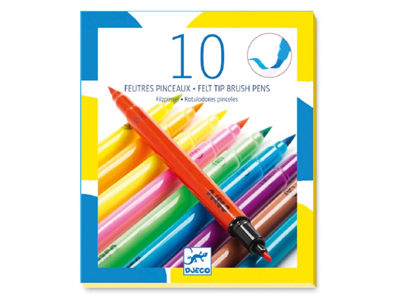 Acheter 10 feutres pinceaux - Pop - 12,99 € en ligne sur La Petite Epicerie - Loisirs créatifs