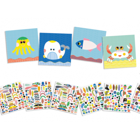Acheter Marins - créer avec des stickers - 8,29 € en ligne sur La Petite Epicerie - Loisirs créatifs