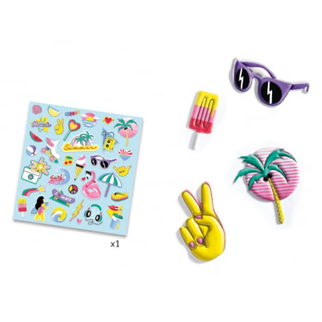 Acheter Stickers à texture - California - 4,49 € en ligne sur La Petite Epicerie - Loisirs créatifs