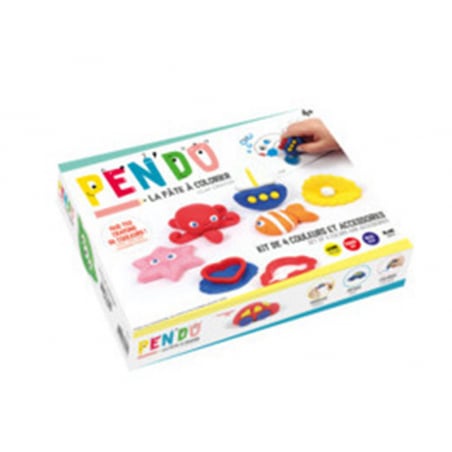 Acheter Kit pâte à crayon 4 couleurs + accessoires PENDO - 14,99 € en ligne sur La Petite Epicerie - Loisirs créatifs