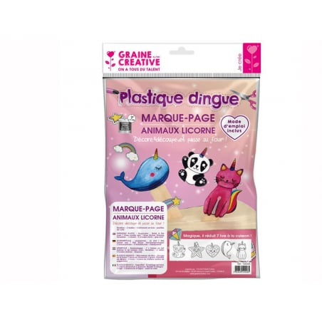 Acheter Kit plastique dingue marque pages animaux licorne - 6,49 € en ligne sur La Petite Epicerie - Loisirs créatifs