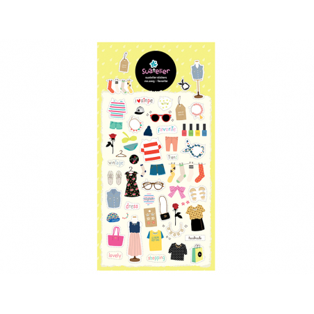Acheter Stickers garde robe vintage - 2,49 € en ligne sur La Petite Epicerie - Loisirs créatifs