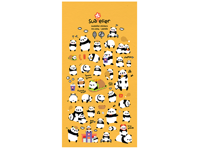 Acheter Stickers pandas rigolos effet 3D - 2,49 € en ligne sur La Petite Epicerie - Loisirs créatifs