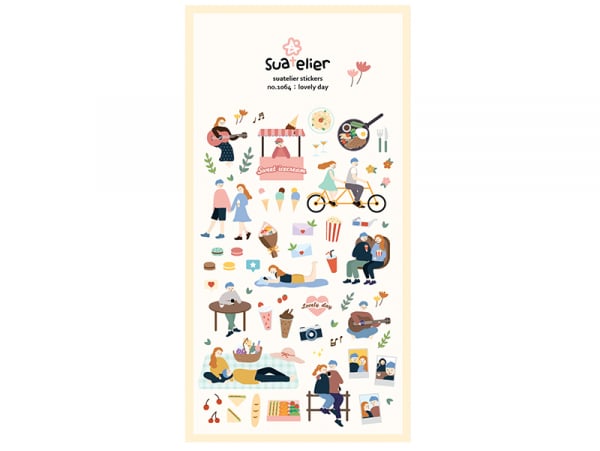 Acheter Stickers journée en amoureux - 2,49 € en ligne sur La Petite Epicerie - Loisirs créatifs