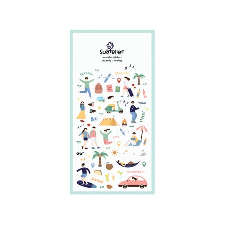 Acheter Stickers thème détente et voyage - 2,49 € en ligne sur La Petite Epicerie - Loisirs créatifs