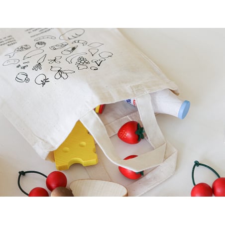 Acheter Petit tote bag / sac en coton pour jouer à la marchande - 1,99 € en ligne sur La Petite Epicerie - Loisirs créatifs