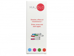 Acheter Boîte de 4 feutres Majolo adaptés pour stickers book - 5,99 € en ligne sur La Petite Epicerie - Loisirs créatifs