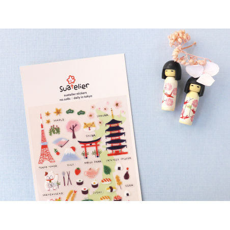 Acheter Stickers "une journée à Tokyo" - 2,49 € en ligne sur La Petite Epicerie - Loisirs créatifs