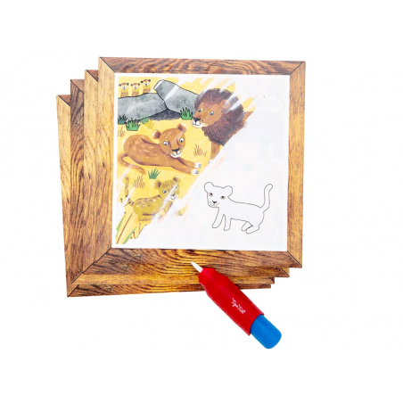 Acheter Coffret peinture magique à l'eau pour bébé - le safari - 11,29 € en ligne sur La Petite Epicerie - Loisirs créatifs