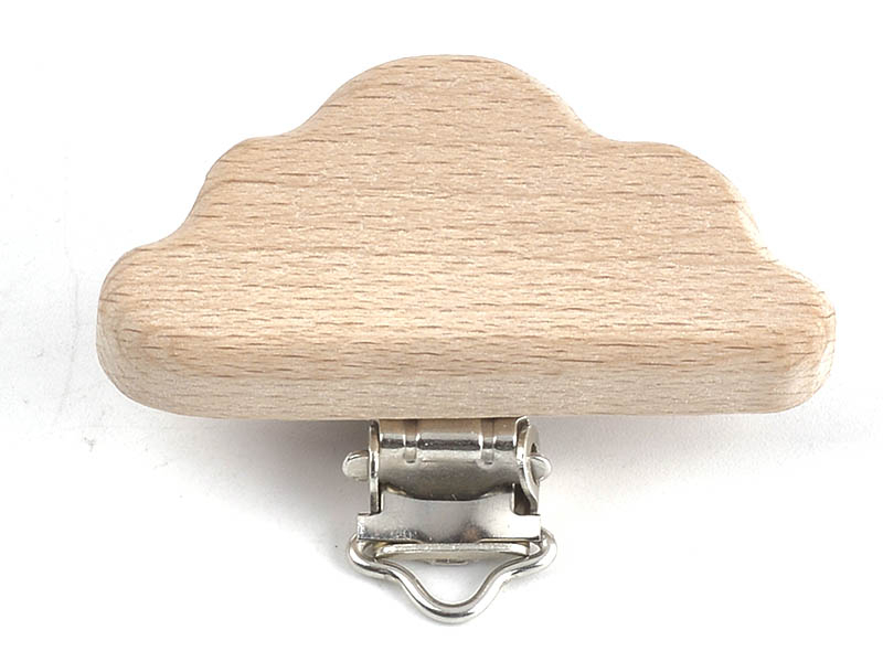 Acheter Pince clip accroche tétine pour bébé - bois clair - nuage - 3,39 € en ligne sur La Petite Epicerie - Loisirs créatifs