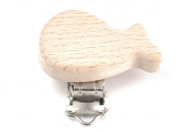 Acheter Pince clip accroche tétine pour bébé - bois clair - baleine - 3,39 € en ligne sur La Petite Epicerie - Loisirs créatifs