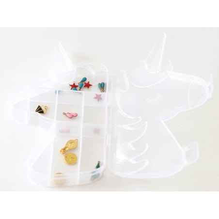 Acheter Boite de rangement licorne avec ses 8 compartiments - 2,99 € en ligne sur La Petite Epicerie - Loisirs créatifs