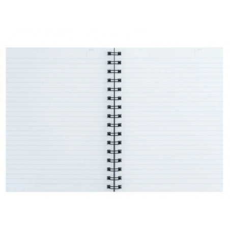 Cahier A5 A Spirale Be Smart Noir Et Dore Legami