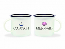 Acheter Mini tasses en porcelaine - Captain & mermaid - 10,99 € en ligne sur La Petite Epicerie - Loisirs créatifs