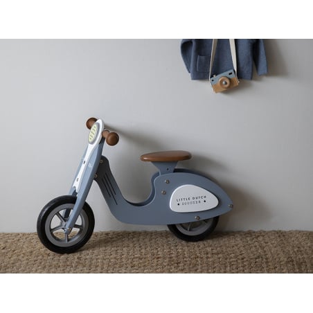 Acheter Draisienne scooter en bois - bleu - Little Dutch - 109,99 € en ligne sur La Petite Epicerie - Loisirs créatifs