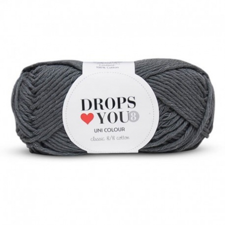 Acheter Drops loves you 8 - Coton - 04 gris foncé - 1,05 € en ligne sur La Petite Epicerie - Loisirs créatifs