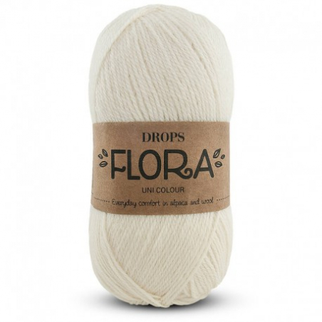 Acheter Laine Drops - Flora - 01 naturel - 2,50 € en ligne sur La Petite Epicerie - Loisirs créatifs