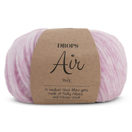 Acheter Laine Drops - Air - 08 rose clair (mix) - 5,60 € en ligne sur La Petite Epicerie - Loisirs créatifs