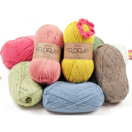 Acheter Laine Drops - Flora - 10 indigo - 2,80 € en ligne sur La Petite Epicerie - Loisirs créatifs