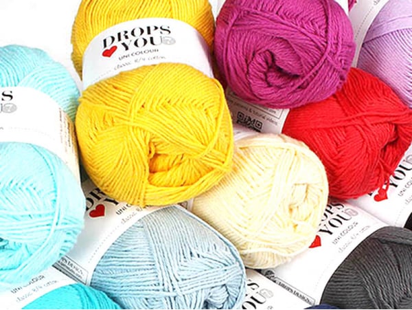 Fil de coton au crochet DROPS Loves you color pack 20x50 g, fil