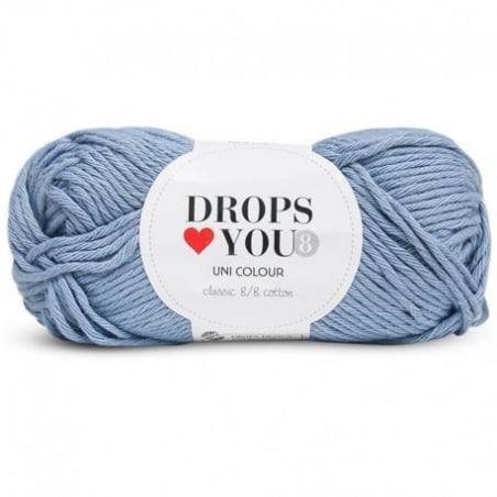 Acheter Drops loves you 8 - Coton - 06 bleu jeans clair - 1,05 € en ligne sur La Petite Epicerie - Loisirs créatifs
